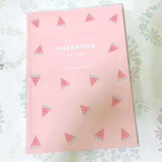 卡哇伊25K橫線厚筆記本 西瓜筆記本 notebook