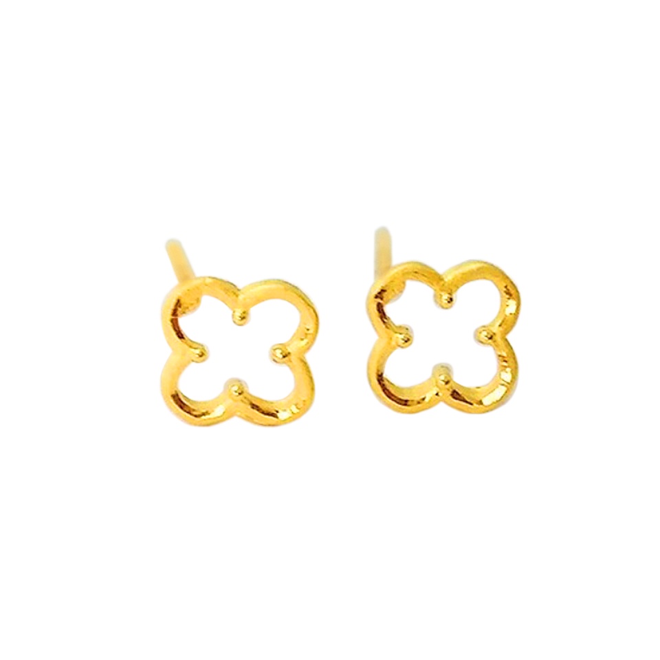 威世登 黃金花型貼耳式耳環 金重約0.24~0.26錢 GF00530-EEX-GHX