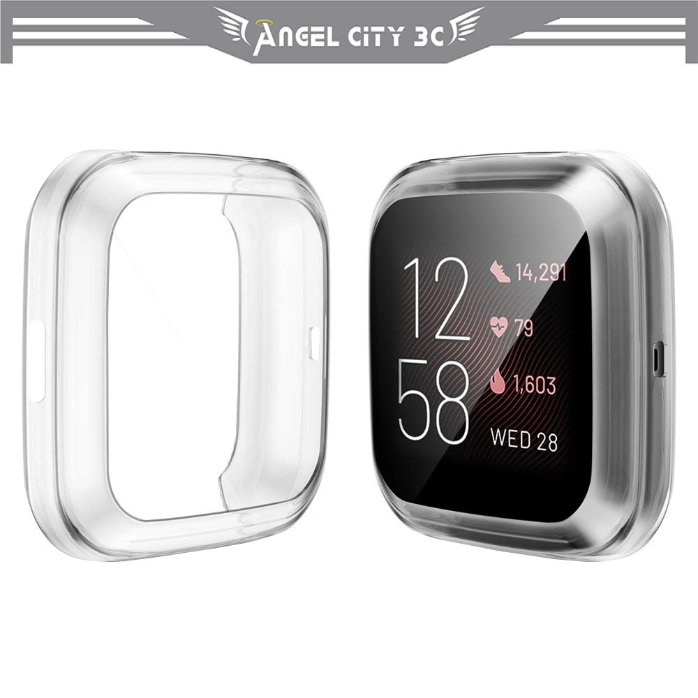 AC【PC透明殼】Fitbit Versa 2 智慧手錶全包保護殼 清水套 矽膠套 TPU