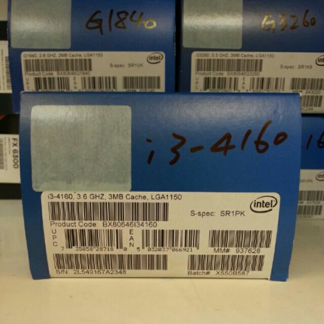 Intel cpu i3 4160 1150腳位 3.6ghz