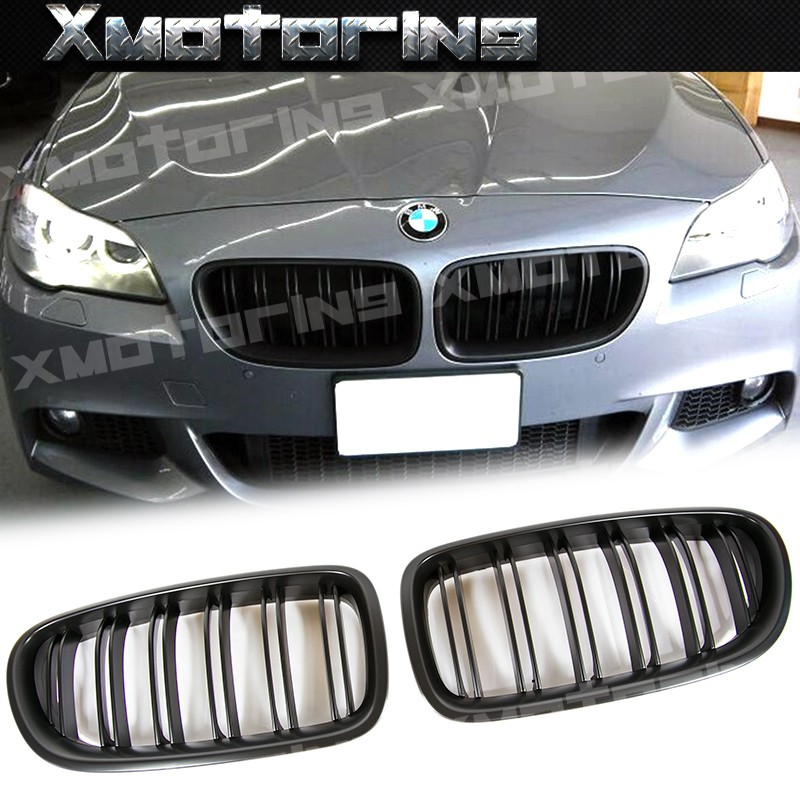 XM碳纖維精品 BMW 11-15 F10 5系列 528i 535i M款式 雙槓  霧黑 水箱護罩 鼻頭 外銷