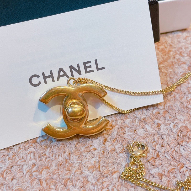 《已售》Chanel vintage書包釦款式項鍊