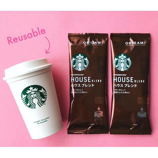 日本帶回 Starbucks Origami星巴克咖啡 濾掛咖啡杯+咖啡包禮盒