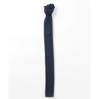 全新日本專櫃正品Agnes b. 海軍藍學院風針織窄版領帶