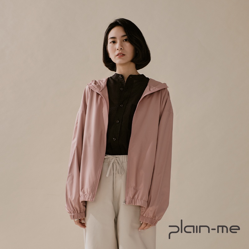 【plain-me】全天候防護輕量隨身防潑水外套 COP11111【玫瑰粉最後數量$899】