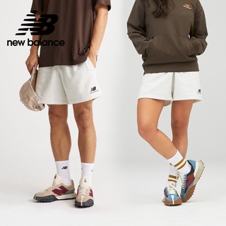 【New Balance】 NB 棉質短褲_中性_米灰色_US21500SAH