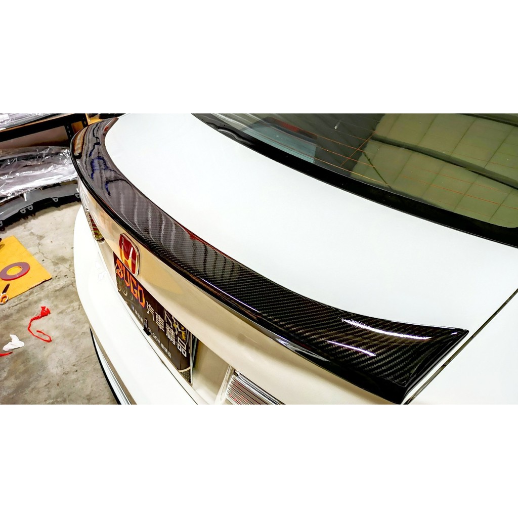 SUGO汽車精品 本田 HONDA CIVIC 9/9.5代/喜美九代 專用黑碳卡夢水轉印 美規 油電 寬版鴨尾翼