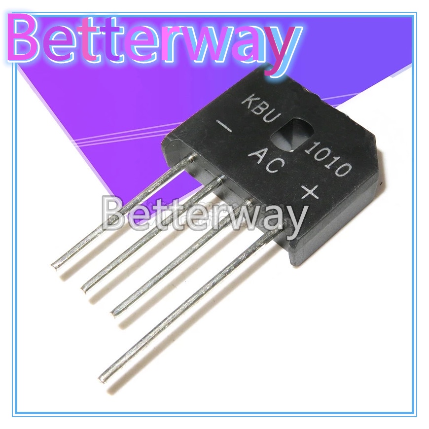 5PCS KBU1010 KBU-1010 10A 1000V 二極管橋式整流器 KBU1510 KBU-1510 KB