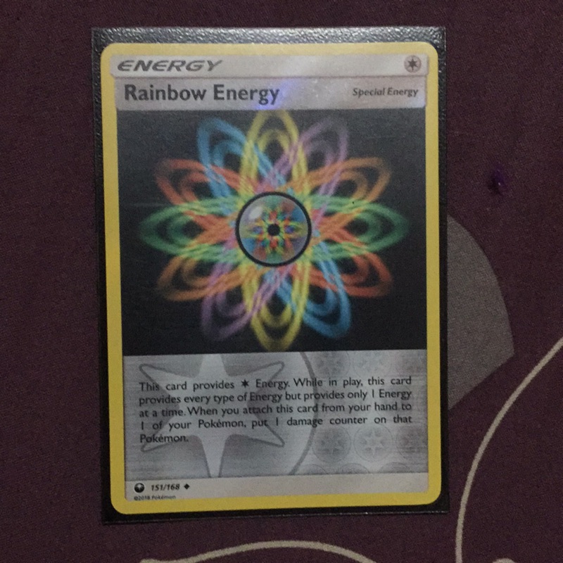 彩虹能量 rainbow energy 特殊能量 外閃 151/168 PTCG pokemon