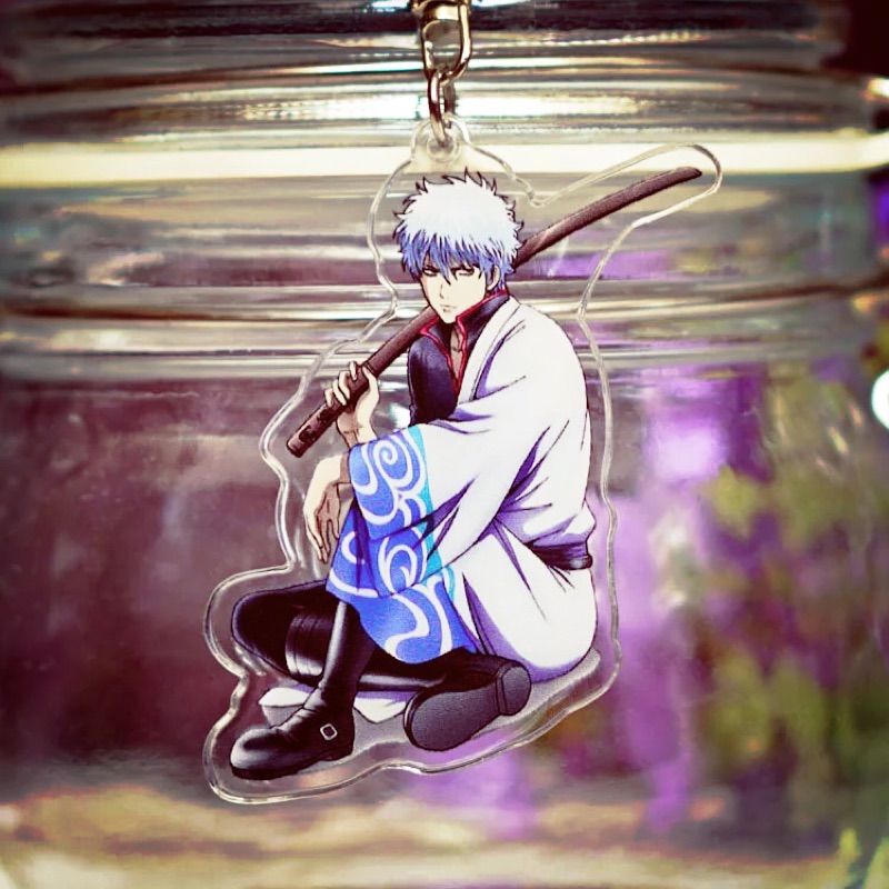 特價銀魂銀時雙面壓克力鑰匙扣全新 蝦皮購物