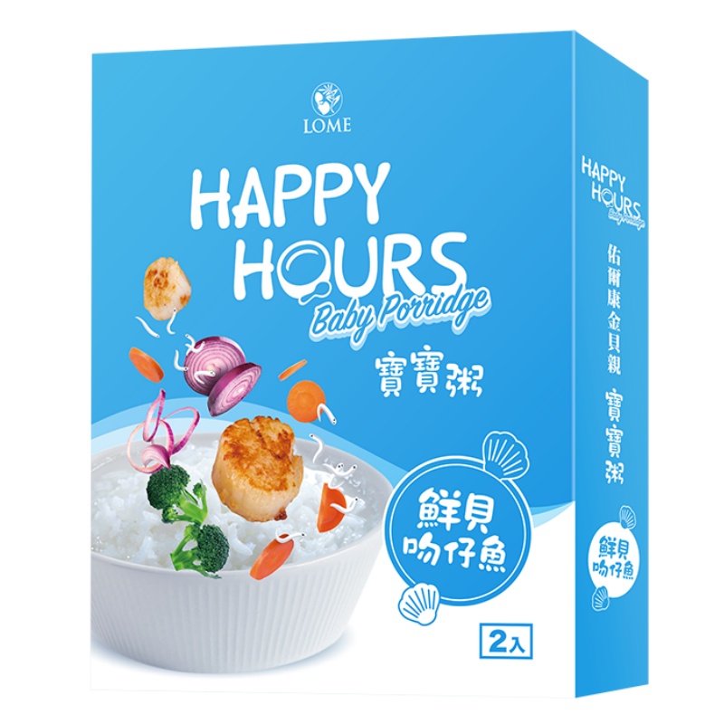 Happy Hours 寶寶粥 鮮貝吻仔魚 300g【嬰之房】
