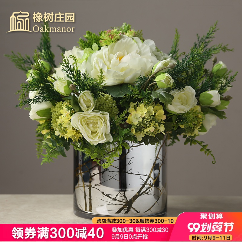 美式輕奢花藝花瓶玻璃北歐客廳餐桌鮮花插花乾花網紅擺設裝飾擺件輕奢描金手工吹製簡約百搭造型簡約 蝦皮購物