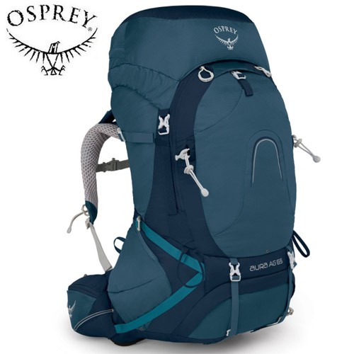 【Osprey】AURA 65L  登山背包 女款 挑戰藍