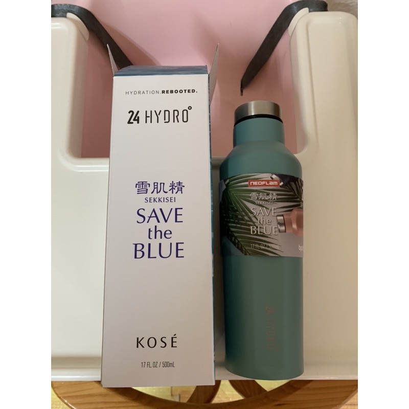 ～溏溏的店～ 全新 雪肌精 SAVE the BLUE 隨行杯 保溫杯 500ml 304 不鏽鋼