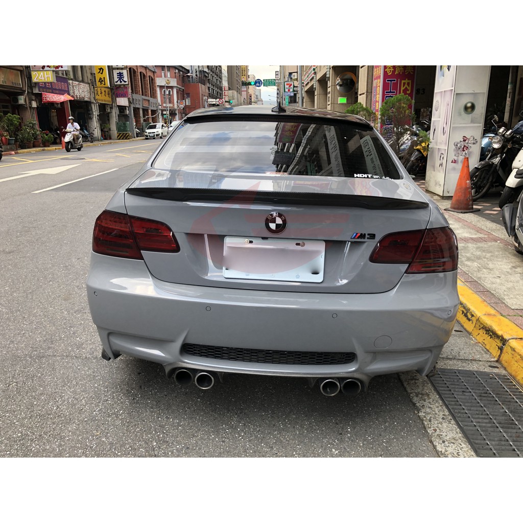 KP擎利國際 BMW E92 3系列320i 328i 335i M3 雙門 碳纖維P款尾翼(國際外銷熱賣商品)