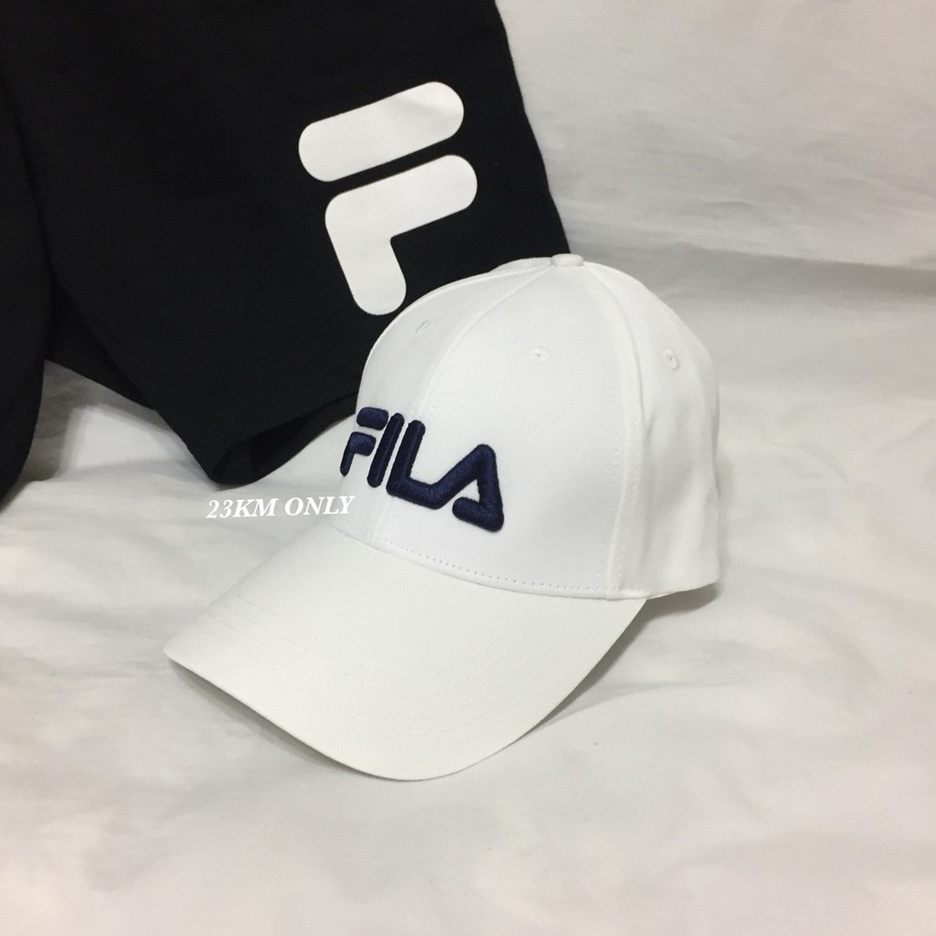 23公里 FILA 新品 老帽 BODDY 黑 白 藍 串標 帽沿 F標 方格 帽子 棒球帽 帽 魔鬼氈 基本款 素