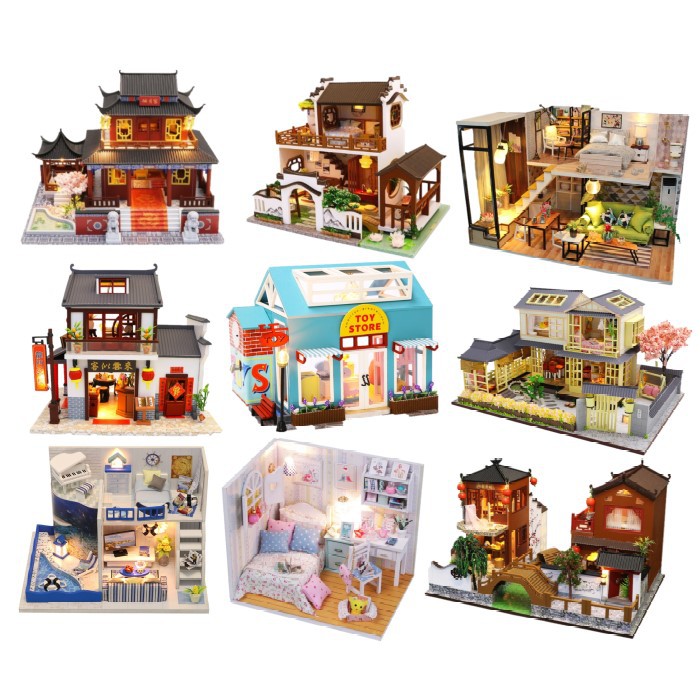 現貨diy小屋袖珍屋迷你屋模型屋手作小屋弘達diy 弘達小屋下單就出貨麥多玩具精品 蝦皮購物