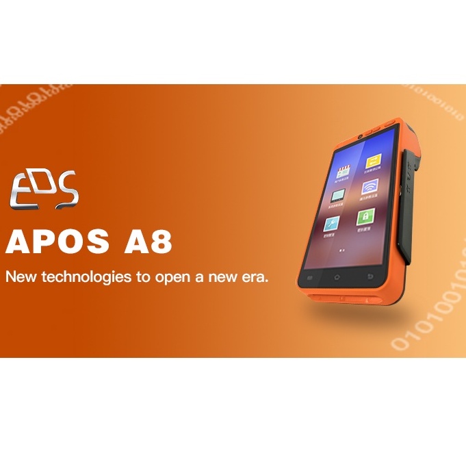 手持POS接單神器【APOS A8】5.5吋 電子發電子發票機，手持攜帶式小型電子發票機，可當收據機取代二聯三聯式收銀機