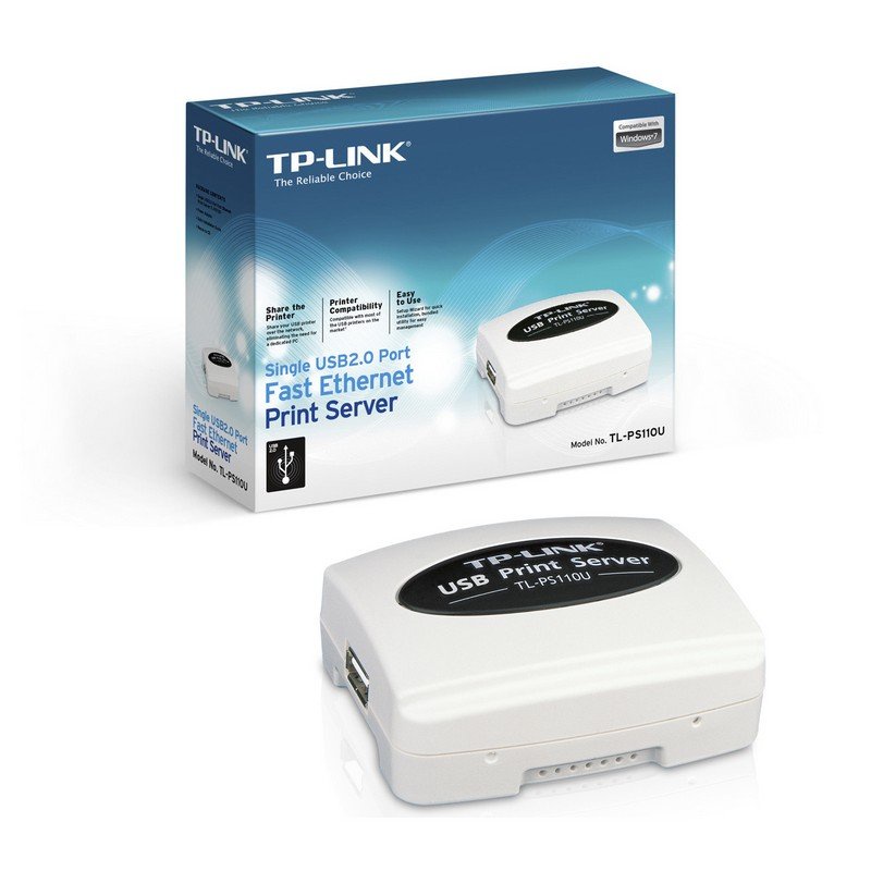 TP-LINK TL-PS110U 單一 USB2.0 連接埠快速乙太網路列印伺服器