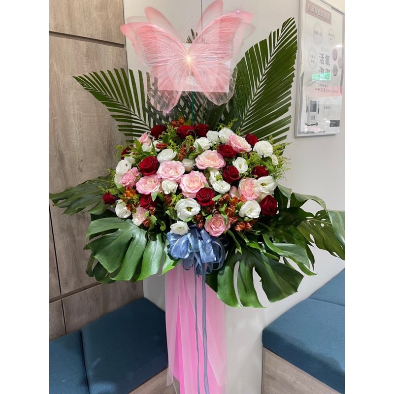 四面佛中和四面佛高架花藍代客還願許願七色花專車送花 蝦皮購物