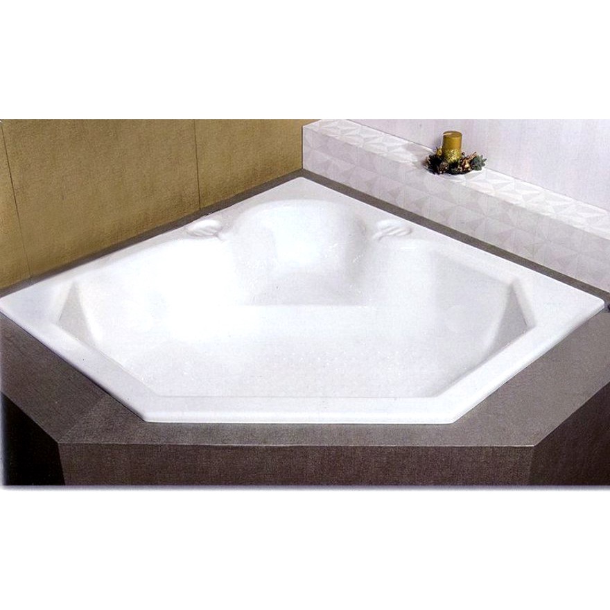 《金來買生活館》名品衛浴 FC-302B 壓克力浴缸 無牆 空缸 150* 150*55cm 五角型浴缸
