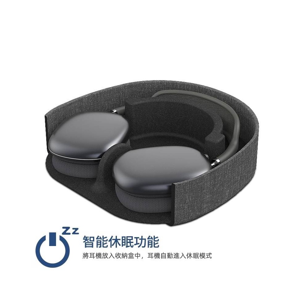 免運費 WiWU Smart Case 智能休眠耳機收納包 適用AirPods MAX 防潑水外殼 耳罩耳機包