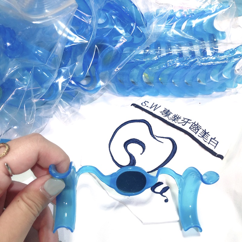 M型闊嘴器 自帶口內鏡擋舌板 #現貨是藍色的喔