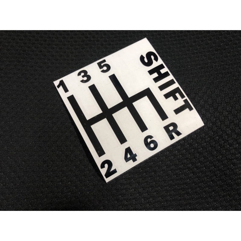 【豆豆彩藝】6速手排 SHIFT(2) 簍空防水貼紙 Impreza WRX STI Type R 86 BRZ BMW