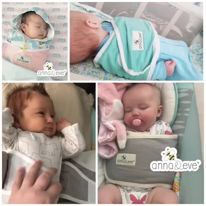 Anna&Eve 美國 嬰兒 舒眠包巾 防驚跳 新生兒 肚圍 嬰兒包巾 包巾 100%純棉【YODEE優迪】