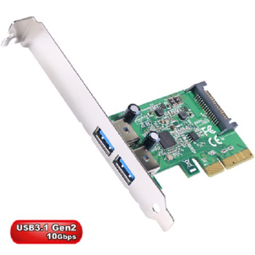 伽利略 PCI-E 4X USB3.1 Gen2 2埠擴充卡 PTU312A