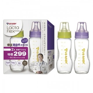 優生 真母感玻璃奶瓶 一般口徑 240ml (2入/單盒)【杏一】