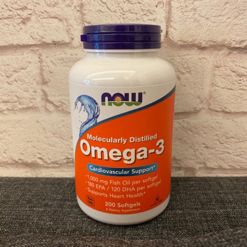 [兩罐免運] [現貨/預購] Now Foods Omega-3 魚油 1000mg 200顆/500顆