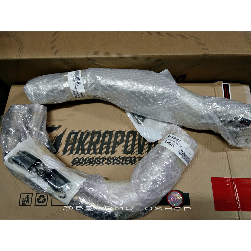 【貝爾摩托車精品店】Akrapovic 排氣管 Ninja 400 前段 白鐵 Z400 忍者 蠍子管