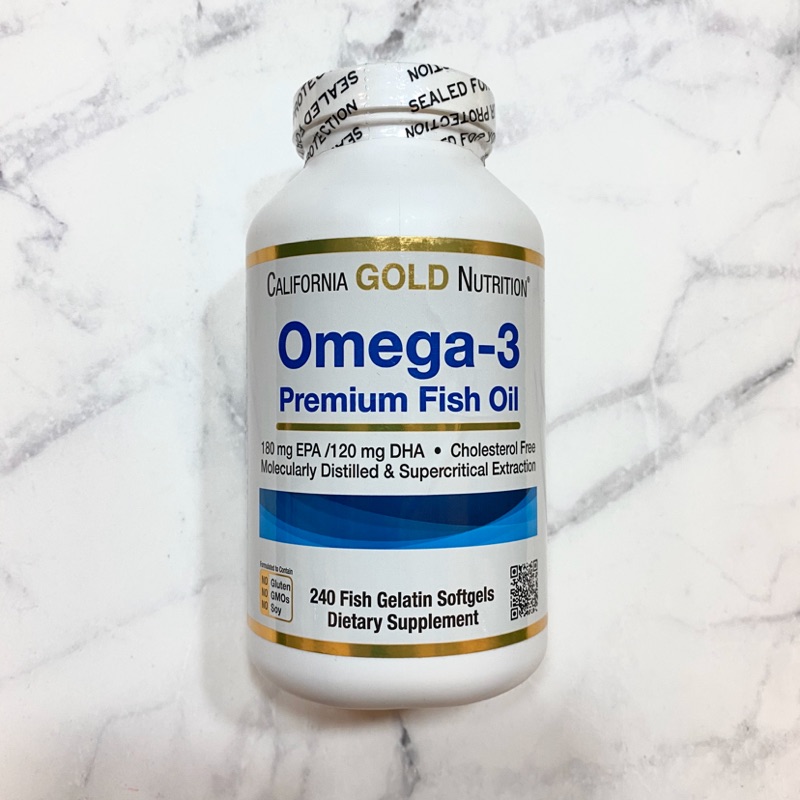 California Gold Nutrition Omega-3優質魚油(240顆）