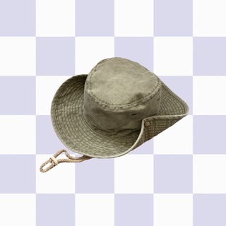 SAUVAGES washed denim bucket hat 水洗牛仔漁夫帽