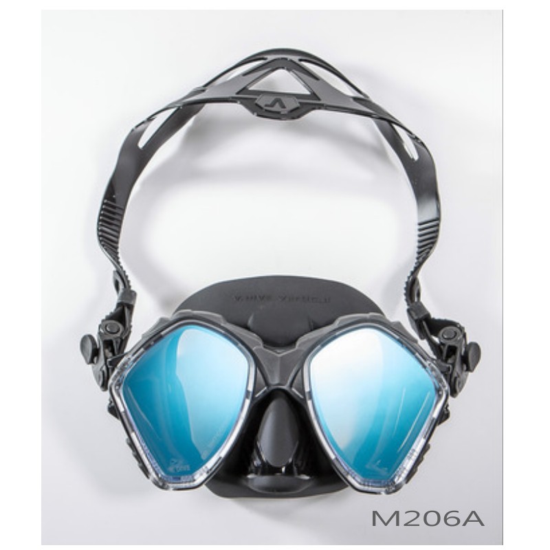 【V.DIVE威帶夫】M206 大視野水肺深潛.浮潛專業潛水面鏡(UV鏡面)