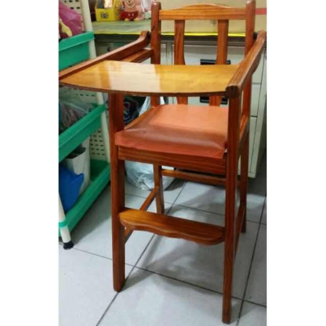 二手木製兒童餐椅