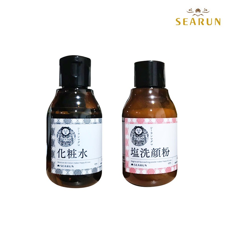 日本【SEARUN】化妝水 80ml 塩洗顏粉 40g