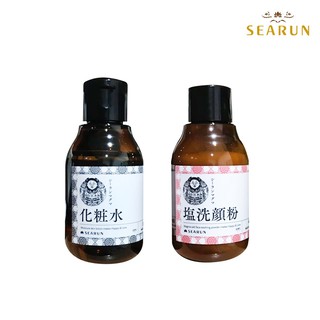 日本【SEARUN】化妝水 80ml 塩洗顏粉 40g