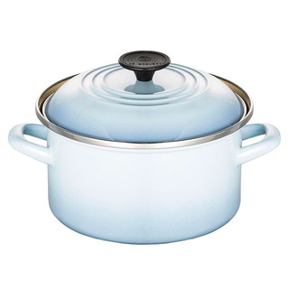 ღ向娜寶許願ღ 專櫃正貨 法國 Le Creuset 陶瓷 珐瑯便利湯鍋18cm 海岸藍 ❀❀❀