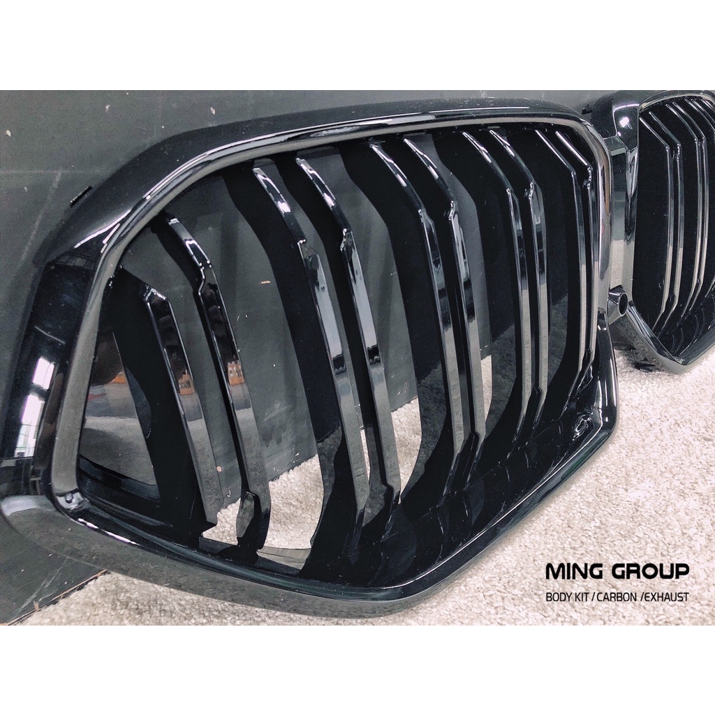 【MING GROUP國際】BMW G06 X6 雙線亮黑水箱罩