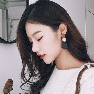 耳針🎀正韓東大門現貨🎀韓國質感 高階品質 行銷歐美 天然系森林系原宿復古自然圓片木頭撞色原木三圓片耳環