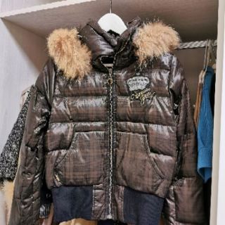附帽STUDIO FLUIT大衣+EDWIN羽絨外套