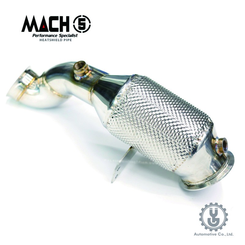 MACH5 高流量帶三元催化頭段 當派BENZ W205 C180 C200 C250 C260 2.0T YGAUTO