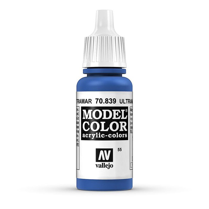 Acrylicos Vallejo AV水漆 模型色彩 Model Color 055 70839 群青藍色 17ml
