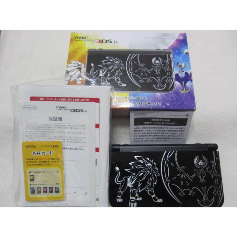 【KENTIM 玩具城】中古二手NEW 3DS LL神奇寶貝日月神獸寶可夢限量黑色日規掌上主機