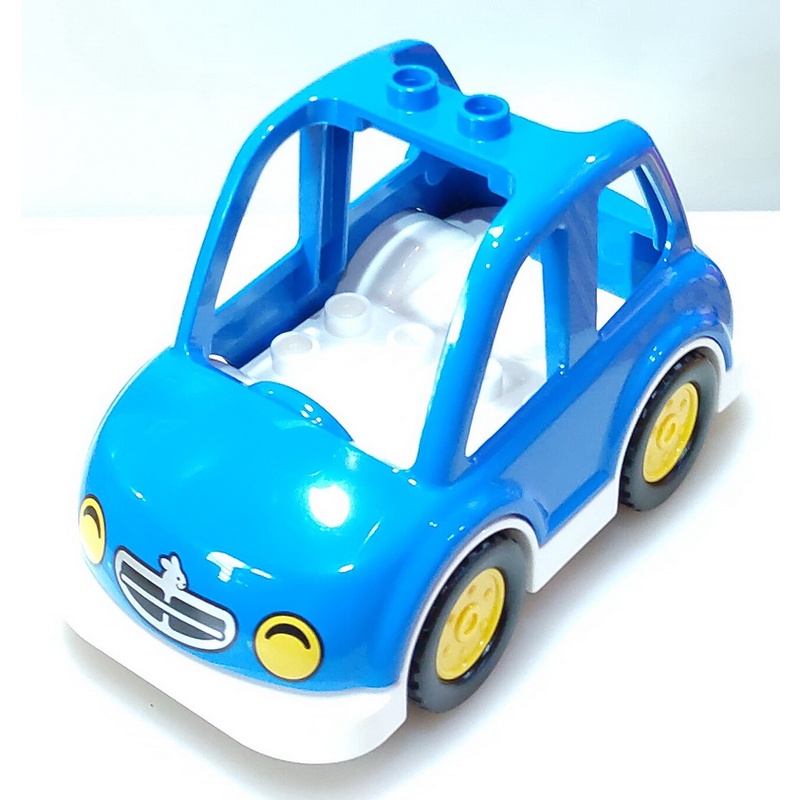 【得寶Duplo】深藍色 汽車 車子 金龜車 自組 交通工具 大顆粒 積木 [樂高玩家★正版LEGO]