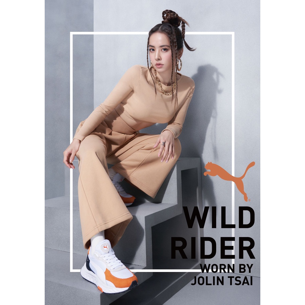 有間店🔹蔡依林 代言款🔹PUMA Wild Rider Rollin’ 流行休閒鞋 慢跑 休閒 白橘 38151708
