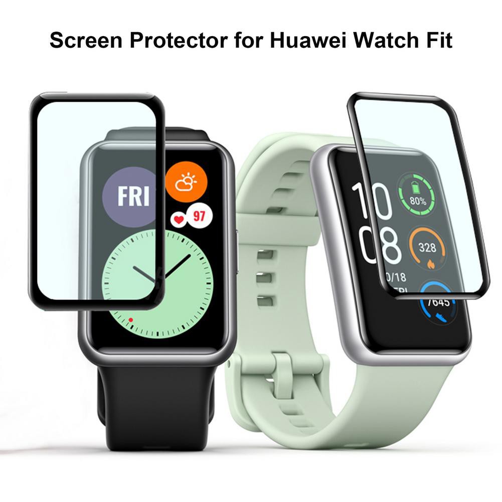 華為Watch Fit 榮耀Watch ES 智慧手錶3D膜全覆蓋屏幕保護膜 保護貼 保護殼 手錶配件