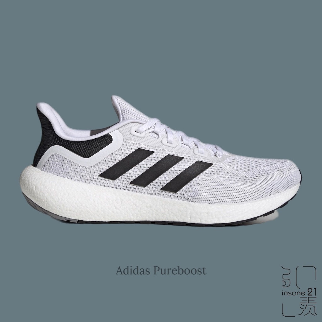 ADIDAS PUREBOOST 22  白色 白黑 跑鞋 GW8587【Insane-21】